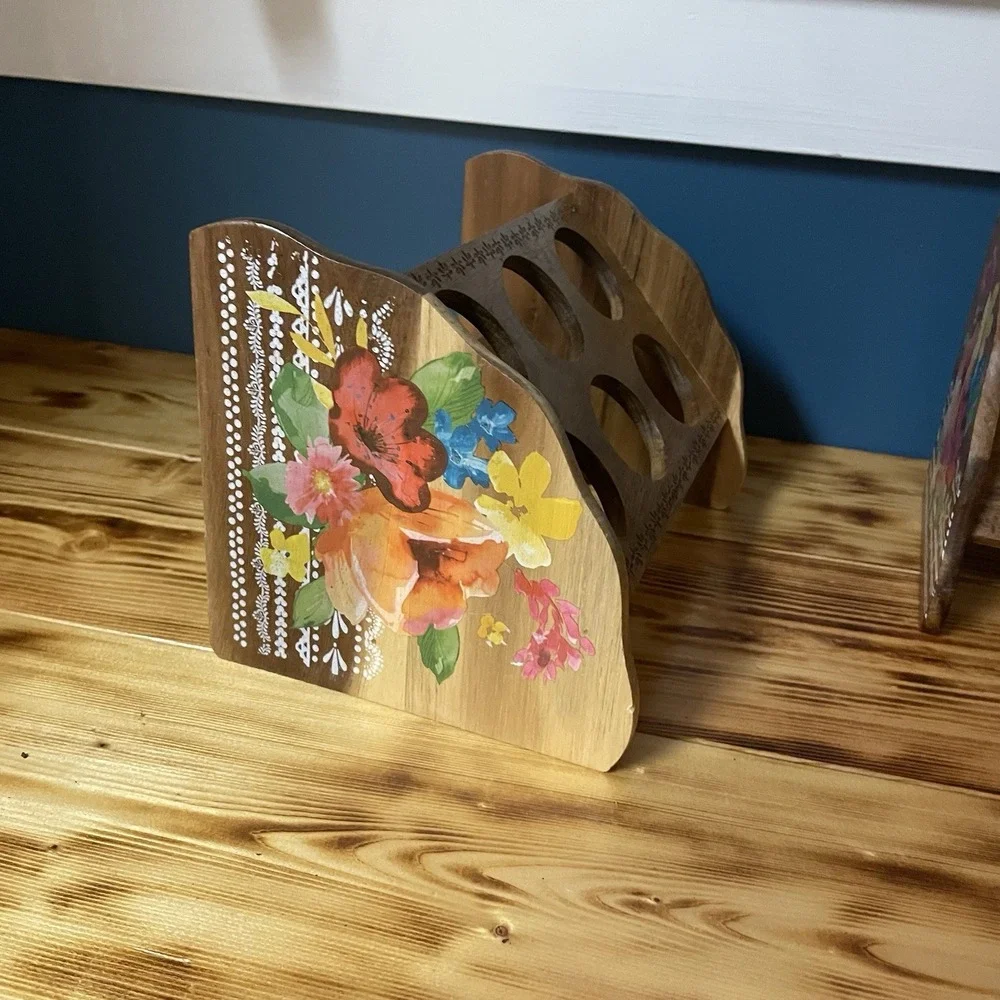 The Pioneer Woman Wildflower Whimsy Six Jar Spice Racks Set Of 2